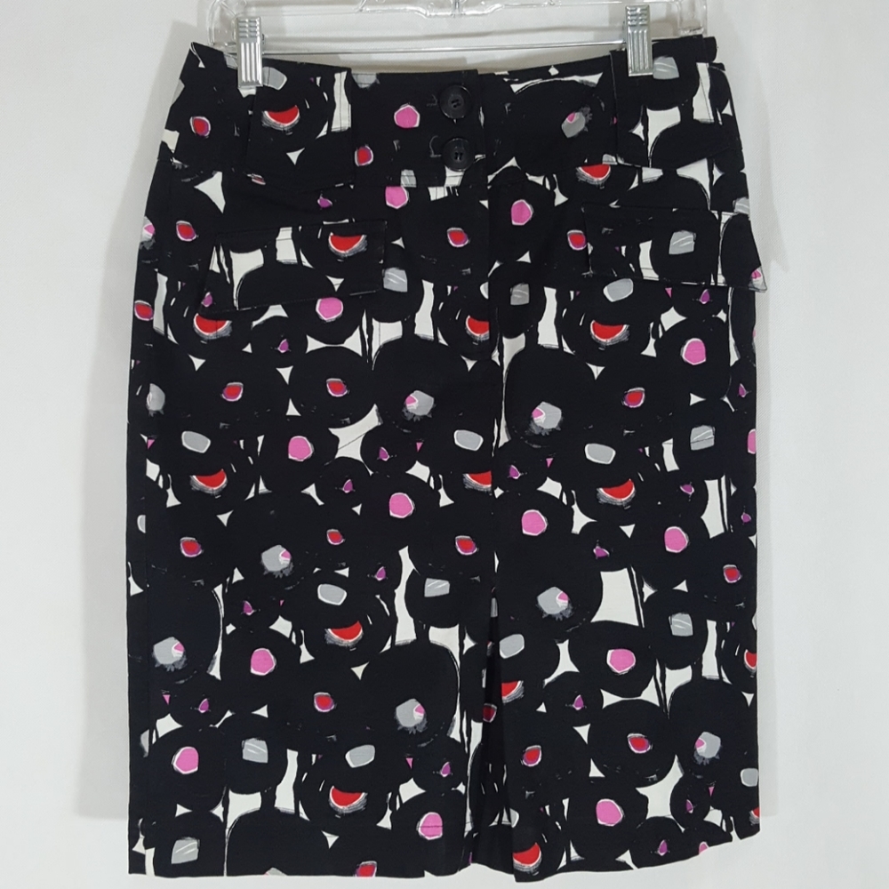 MixIt Black Multi Color Skirt